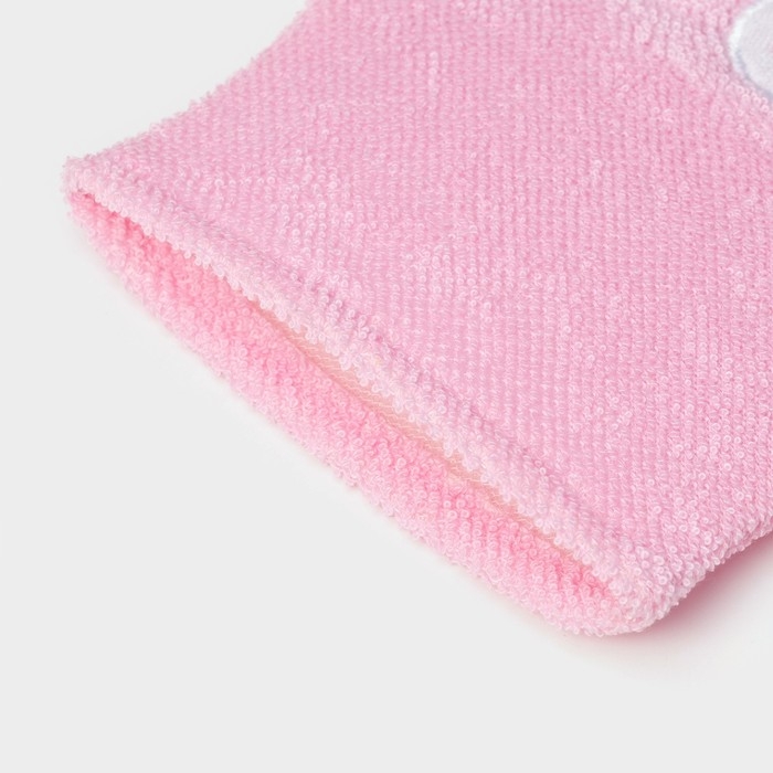 Мочалка - варежка детская для купания Доляна &laquo;Зайка&raquo;, 23 см