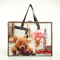 Сумка хозяйственная на молнии, цвет коричневый Сумка хозяйственная на молнии, цвет коричневый