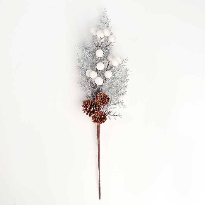 Новогодний декор «Серебрянная веточка», 35 × 16 × 6 см Новогодний декор «Серебрянная веточка», 35 × 16 × 6 см