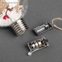 Набор ёлочных шаров «Зимний лес» 3 шт., батарейки, 1 LED, свечение тёплое белое Набор ёлочных шаров «Зимний лес» 3 шт., батарейки, 1 LED, свечение тёплое белое