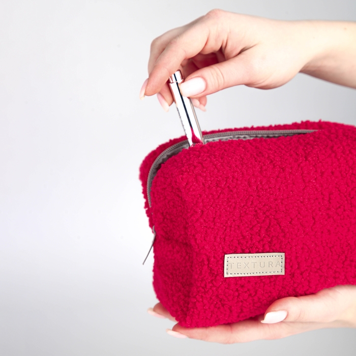 Косметичка на молнии, TEXTURA, цвет красный Косметичка на молнии, TEXTURA, цвет красный