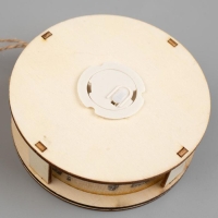 Ёлочная игрушка &laquo;Шар с лисёнком&raquo;, от батареек, свечение тёплое белое