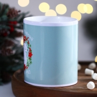 Кружка новогодняя керамическая &laquo;Уют&raquo;, 320 мл, цвет голубой