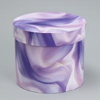 Набор шляпных коробок 5 в 1, упаковка подарочная, &laquo;Вуаль&raquo;, 13 х 14 ‒ 19.5 х 22 см