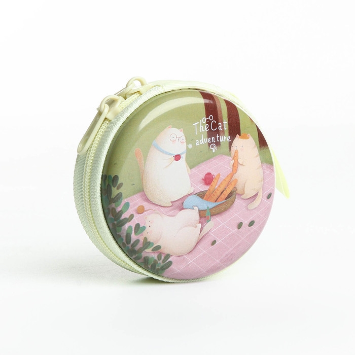 Футляр для монет/наушников на молнии, МИКС