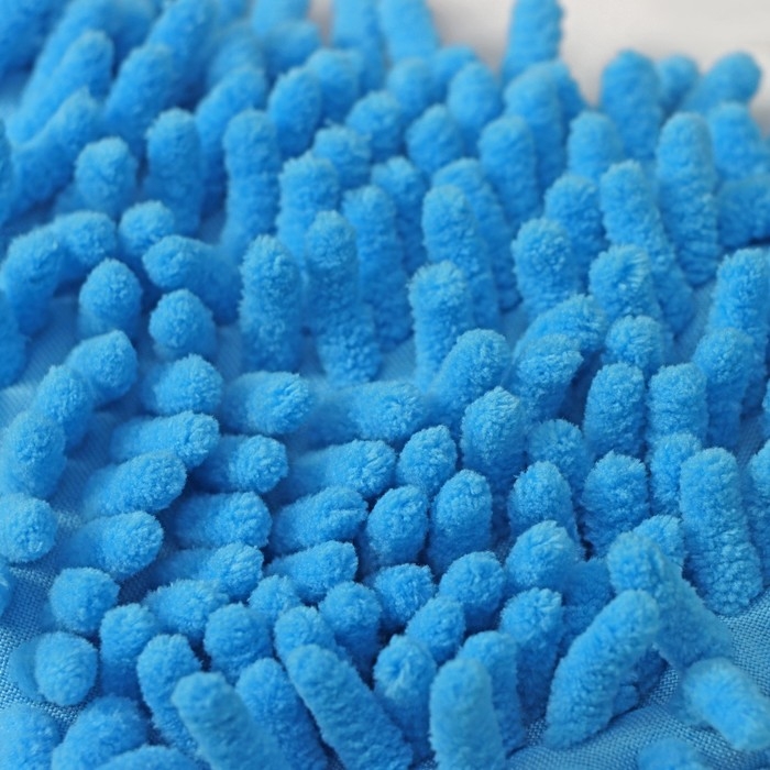 Насадка для окномойки арт 3092740 Доляна, микрофибра букля, 14&times;17 см, цвет синий