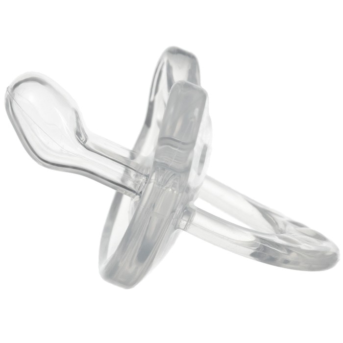 Соска - пустышка цельносиликоновая ортодонтическая &laquo;Мишка&raquo;, от 0 мес., цвет прозрачный