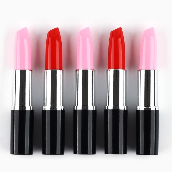 Ручка шариковая прикол синяя паста 1.0 мм &laquo;Помада&raquo; МИКС