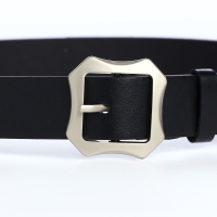 Ремень женский, ширина 2,5 см, винт, пряжка металл, цвет чёрный Ремень женский, ширина 2,5 см, винт, пряжка металл, цвет чёрный