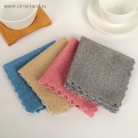 Салфетка для уборки Доляна, для сильных загрязнений, 25&times;25 см, цвет МИКС