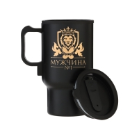 Термокружка, 450 мл, Автомобильная "Король дорог", сохраняет тепло 4 ч, 12 х 17 см