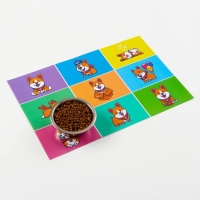 Коврик под миску "Пижон", 43 х 28 см, "Веселый корги" Коврик под миску "Пижон", 43 х 28 см, "Веселый корги"