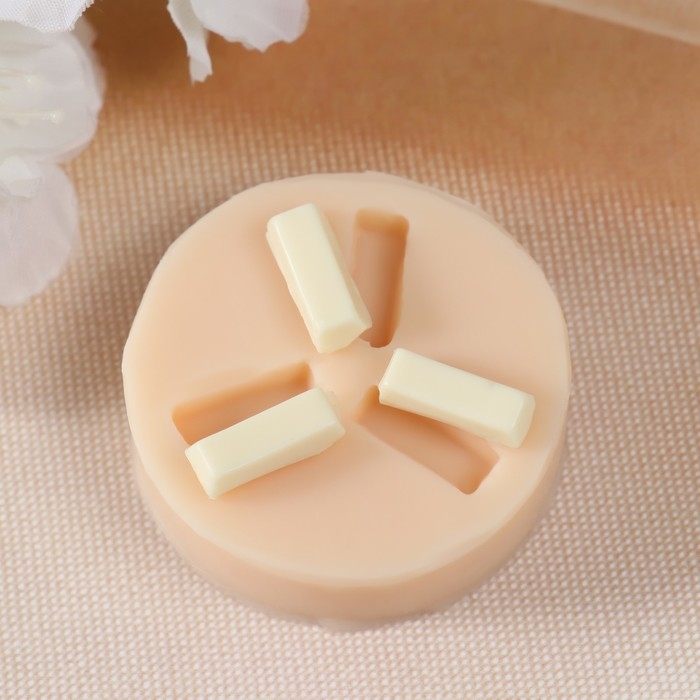 Молд силиконовый Молд силиконовый "Три слитка" Силикон 0,4х1,6х0,6 см