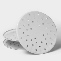 Мантоварка-позница эмалированная, 9 л, 3 вставки, цвет белый