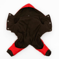 Комбинезон зимний для животных, L (ДС 28-30, ОГ 40-44 см, ОШ 32 см), красный