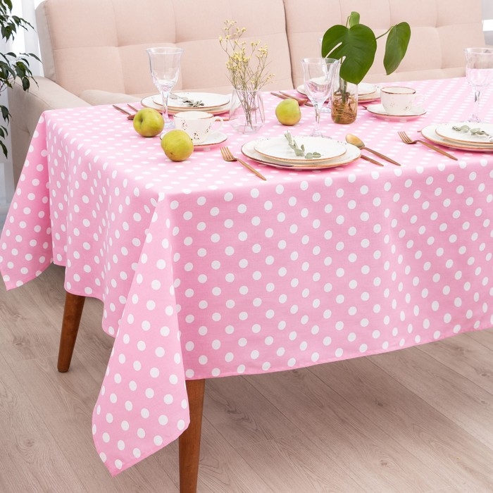 Скатерть Доляна &laquo;Капкейк&raquo; 150х180 см, 100% хлопок