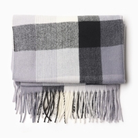 Палантин женский, цвет серый/синий, размер 68х180 см Палантин женский, цвет серый/синий, размер 68х180 см