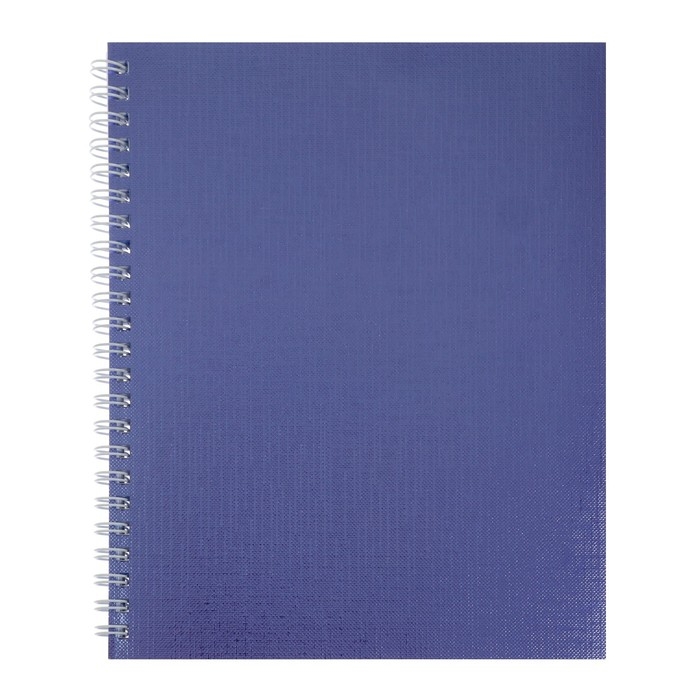 Тетрадь 96 листов в клетку на гребне Тетрадь 96 листов в клетку на гребне "Фиолетовая. METALLIC", обложка бумвинил, блок офсет