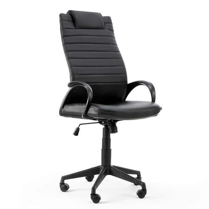 Кресло руководителя &laquo;КВЕСТ ультра&raquo;, экокожа черное