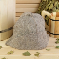 Шапка для бани "Банщик" серая Шапка для бани "Банщик" серая