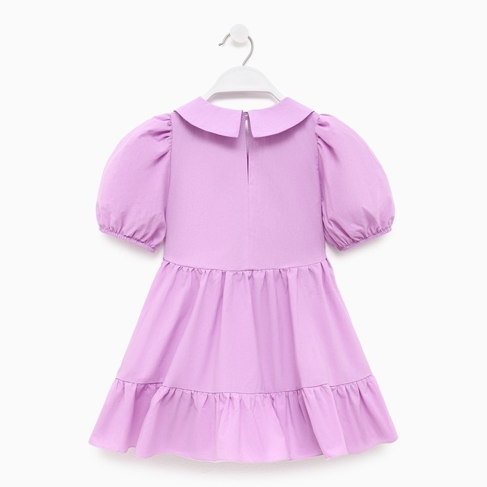 Платье детское с воротником KAFTAN, размер 30 (98-104 см), цвет лиловый