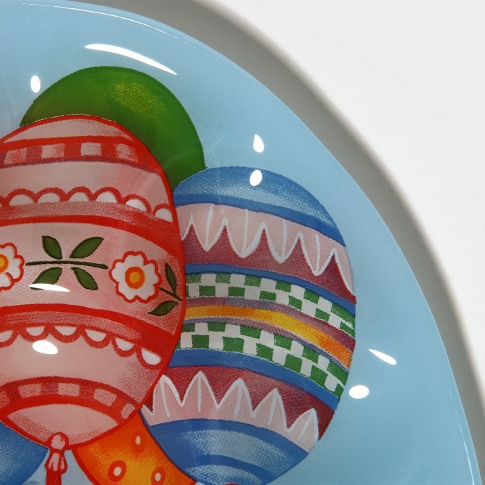 Подставка стеклянная для яиц 10 ячеек Доляна «Пасхальный кролик», 24×20,5 см Подставка стеклянная для яиц 10 ячеек Доляна «Пасхальный кролик», 24×20,5 см