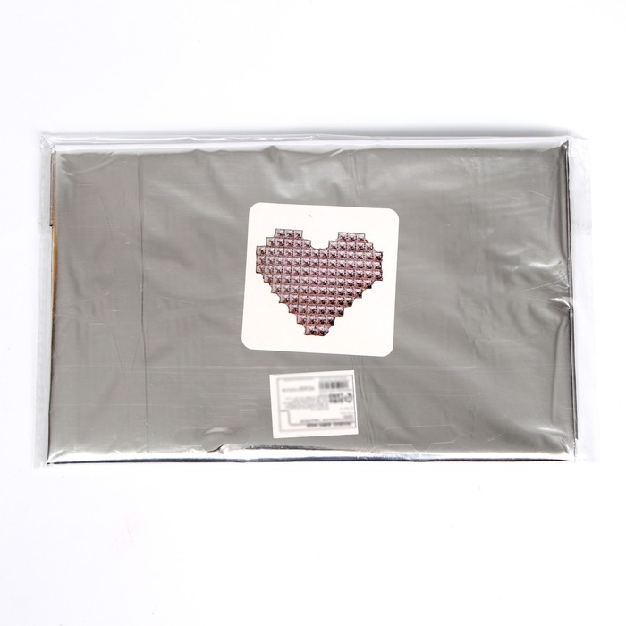 Шар фольгированный 42" &laquo;Сердце поп-ит&raquo;, серебро, под воздух