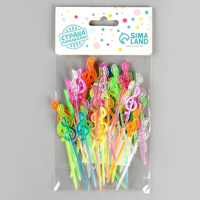 Шпажка для канапе «Нота», набор 50 шт. Шпажка для канапе «Нота», набор 50 шт.