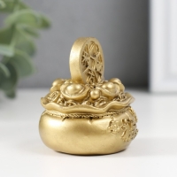 Нэцкэ полистоун под бронзу "Мешки со слитками золото - На богатство" набор 2 шт 4,4х4,4х5 см 99191 Нэцкэ полистоун под бронзу "Мешки со слитками золото - На богатство" набор 2 шт 4,4х4,4х5 см 99191