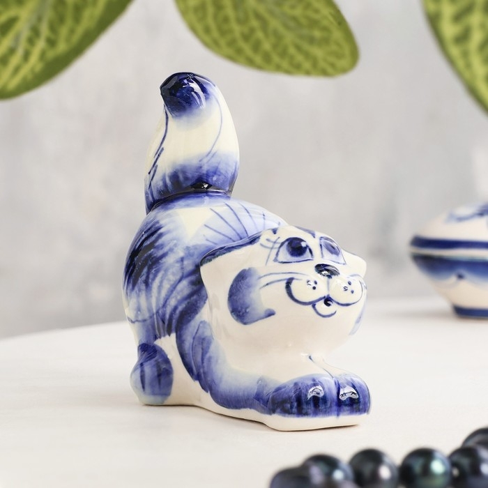 Сувенир  &laquo;Котик&raquo;, гжель