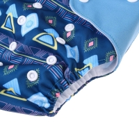 Многоразовый подгузник «Фигуры», 3-15 кг, цвет синий, Крошка Я Многоразовый подгузник «Фигуры», 3-15 кг, цвет синий, Крошка Я