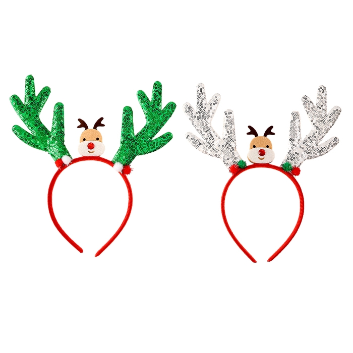 Новый год! Карнавальный ободок &laquo;Оленёнок&raquo;, цвет МИКС