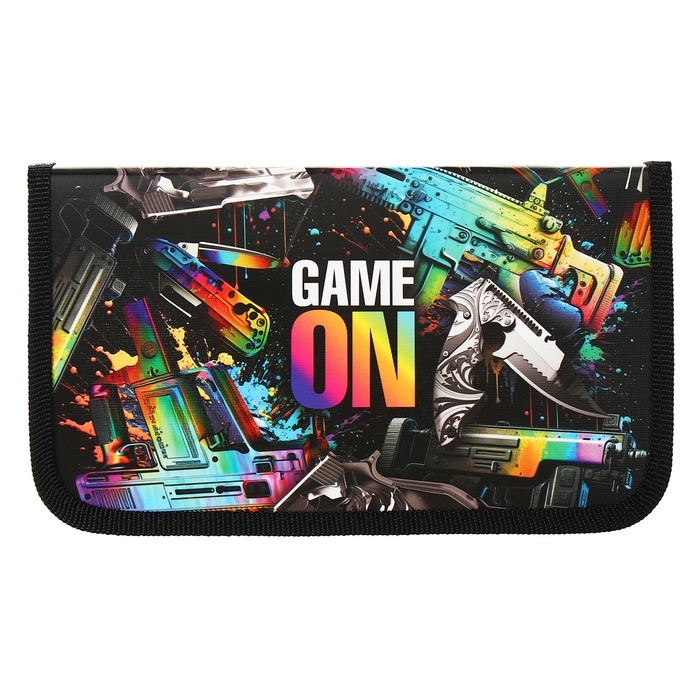 Пенал 1 секция 115 х 205 х 30 мм, Calligrata Пенал 1 секция 115 х 205 х 30 мм, Calligrata "Game", ламинированный картон