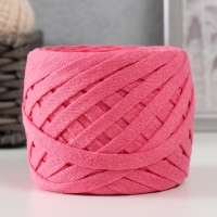 Трикотажная пряжа "Риббон" 85м/170&plusmn;5 гр (Ярко-розовый)