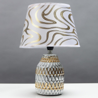 Настольная лампа 16788/1 E14 40Вт серебристо-золотой 20x20x30 см RISALUX Настольная лампа 16788/1 E14 40Вт серебристо-золотой 20x20x30 см RISALUX