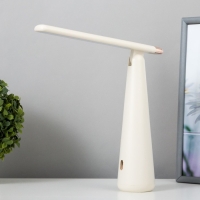 Лампа настольная "Страйк" LED 3 режима 1,5Вт USB белый 6,8х6,8х28,5 см RISALUX Лампа настольная "Страйк" LED 3 режима 1,5Вт USB белый 6,8х6,8х28,5 см RISALUX