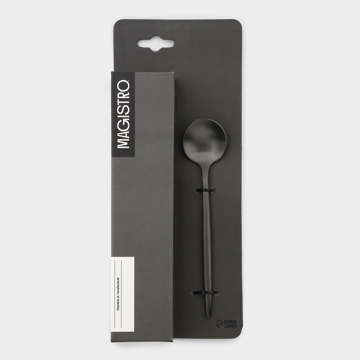 Набор чайных ложек из нержавеющей стали Magistro &laquo;Фолк&raquo;, длина 13,2 см, 6 шт, цвет серебряный