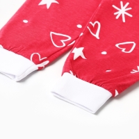 Новый год. Пижама детская НГ Пингвин, цвет белый/красный, рост 104