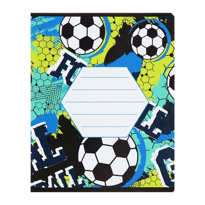 Комплект тетрадей из 10 штук, 12 листов в клетку Calligrata Комплект тетрадей из 10 штук, 12 листов в клетку Calligrata "Футбол", обложка мелованная бумага, ВД-лак, блок офсет, 5 видов по 2 штуки