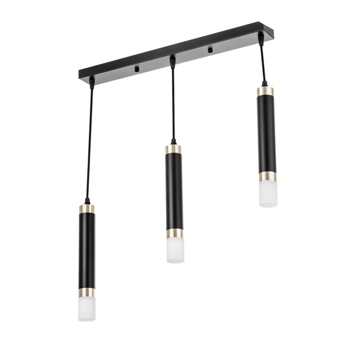 Светильник BayerLux Подвес Светильник BayerLux Подвес "Вартона" 3хLED 18Вт 4000К черный золото 50х4х30-180см
