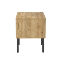 Тумба прикроватная Bergen, 40х35х45 см, дуб крафт золотой, чёрный Тумба прикроватная Bergen, 40х35х45 см, дуб крафт золотой, чёрный