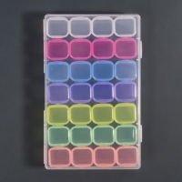 Органайзер для декора, 7 блоков, 4 ячейки, 17,5 × 10,5 × 2,5 см, разноцветный Органайзер для декора, 7 блоков, 4 ячейки, 17,5 × 10,5 × 2,5 см, разноцветный