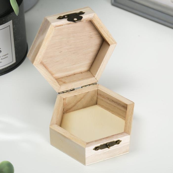 Шкатулка для росписи шестигранник 9х4,5х8 см Шкатулка для росписи шестигранник 9х4,5х8 см