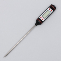 Термометр (термощуп) электронный на батарейках &laquo;Bon appetit&raquo;, чёрный.