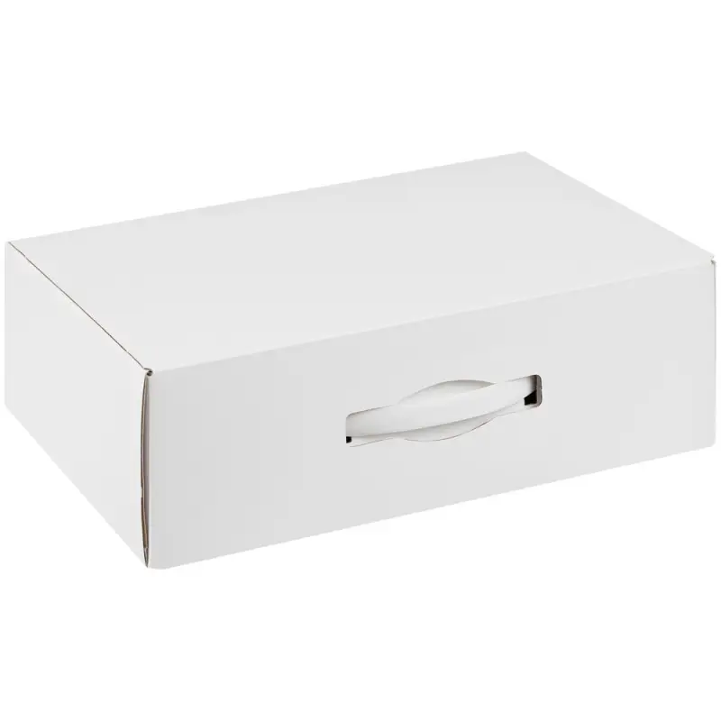 Коробка Matter Light, белая, с белой ручкой Коробка Matter Light, белая, с белой ручкой