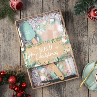 Новогодний набор подарочный "Magic Сhristmas" варежка-прихватка, лопатка силикон Новогодний набор подарочный "Magic Сhristmas" варежка-прихватка, лопатка силикон