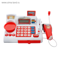 Касса &laquo;Супермаркет&raquo; с корзинкой и весами