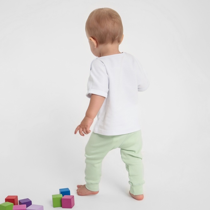 Штанишки детские MINAKU: Basic Line BABY, цвет шалфей, рост 86-92