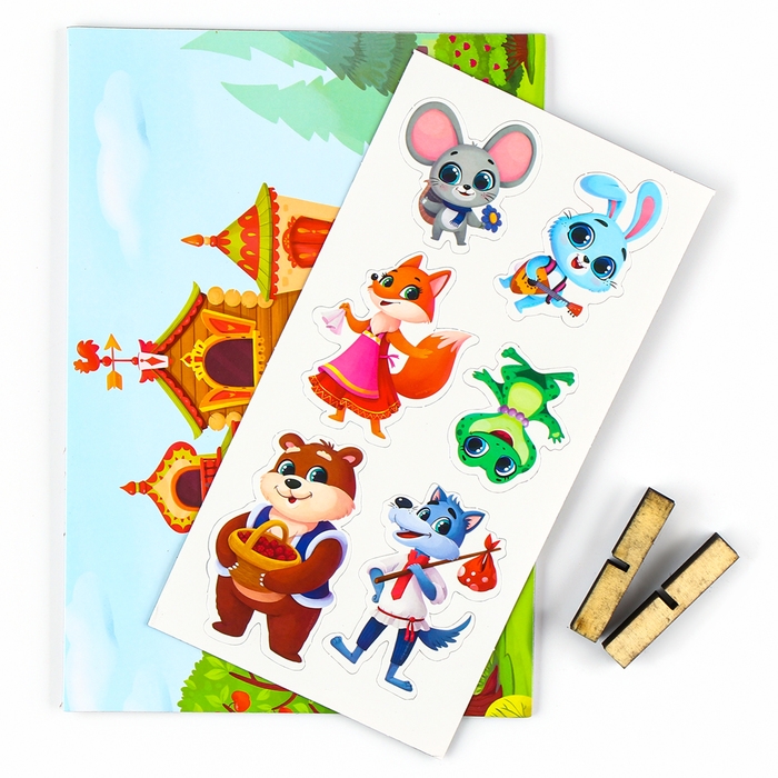 Набор развивающих магнитов. Театр по мотивам русской народной сказки «Теремок» Набор развивающих магнитов. Театр по мотивам русской народной сказки «Теремок»