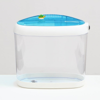 Аквариум настольный, с подсветкой LED и календарем кормлений, 4,4 л Аквариум настольный, с подсветкой LED и календарем кормлений, 4,4 л